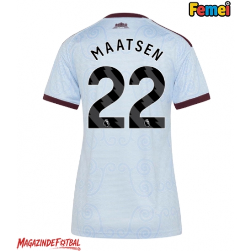 Aston Villa Ian Maatsen #22 Tricou Fotbal Replică 2026-27 Femei Treilea Aston Villa Ian Maatsen #22 Tricou Fotbal Replică 2026-27 Femei Treilea